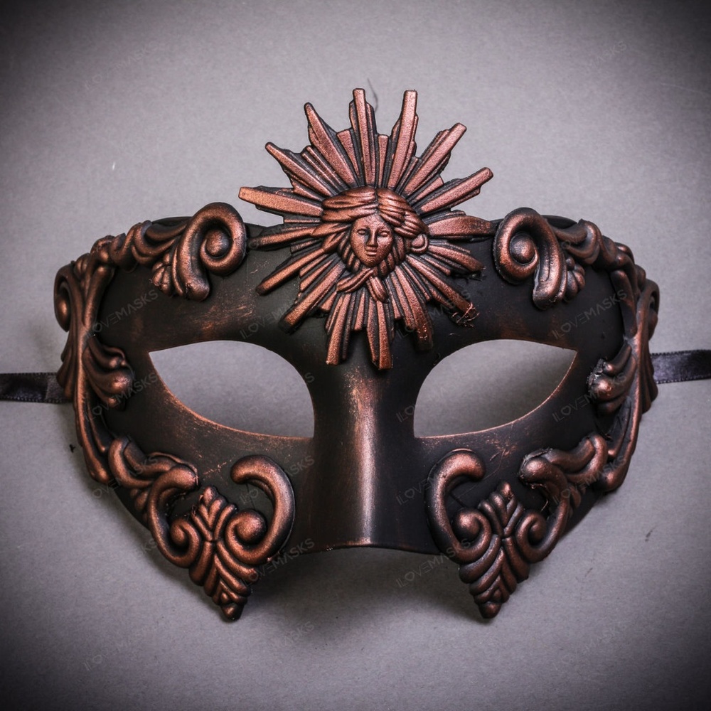 Warrior Roman Greek Sun Venetian Masquerade Mask